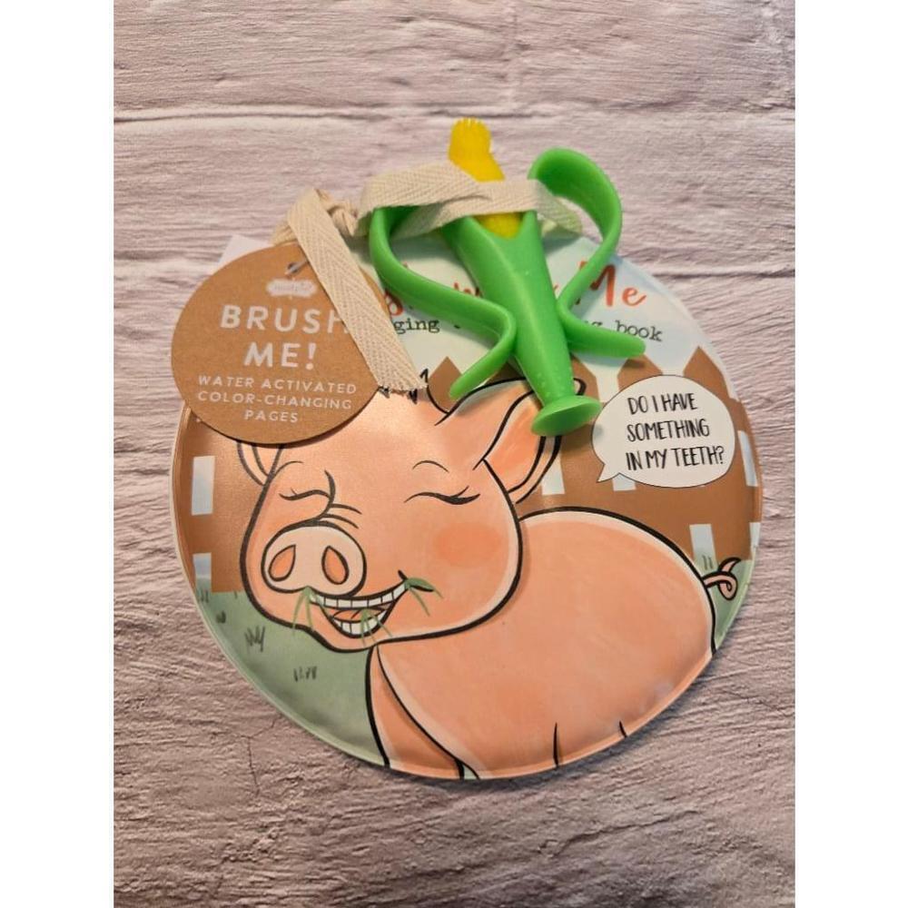 Mud Pie Teeth Book Brush pig